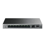 Коммутатор настольный TP-Link LS1210GP с 9 гигабитными портами (8 портов PoE+) и портом SFP, фото 1