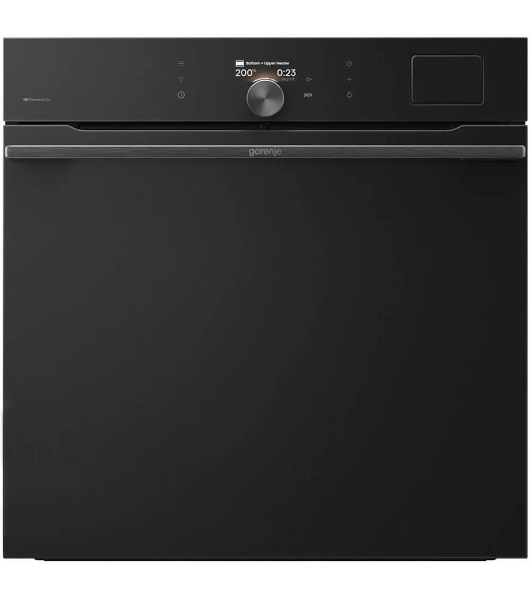 Духовой шкаф Gorenje BSA6138B, 77 л, макс. температура 300 градусов, комбинированное управление, TFT-дисплей, SteamAssist PRO, Wi-Fi, динамическая система охлаждения, быстрый нагрев, энергоэффективность А+, черный