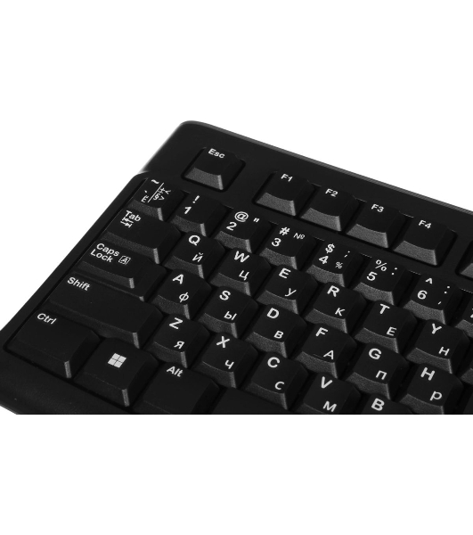 Комплект клавиатура+мышь Logitech MK120 проводной, USB, 1000 DPI, чёрный (неоригинальная гравировка)