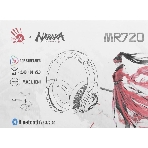 Гарнитура Bloody MR720 Naraka белый, беспроводная + проводная, радиоканал/Bluetooth/mini jack 3.5 мм, до 44 ч, подсветка, фото5