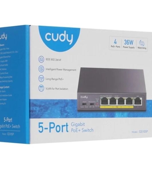 Коммутатор Cudy GS105P, 5×1 Гбит/с