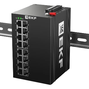 Коммутатор EKF TSX-ML2-16GTP, 16×1 Гбит/с PoE, управляемый