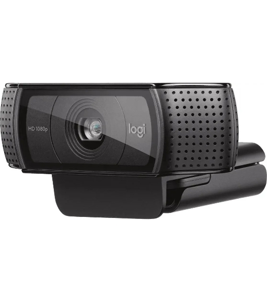 Веб-камера Logitech C920 1920x1080, 30 кадр/с, USB Type-A, микрофон (2 шт, шумоподавление), автоматическая фокусировка, автоосвещение, универсальное крепление
