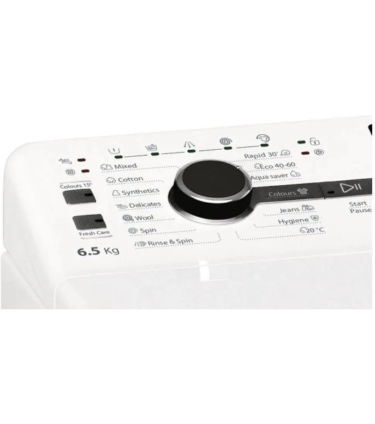 Стиральная машина Whirlpool TDLRB 65242BS EU/N белый, загрузка вертикальная 6.5 кг, 1200 об/мин, класс C