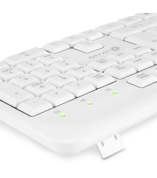 Клавиатура Oklick 305M проводная, USB Type-A, белый