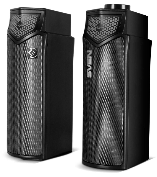 Саундбар мини SVEN SB-G1450, черный (10 Вт, питание USB, Bluetooth, подсветка)