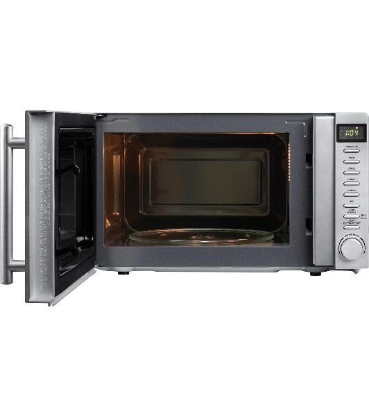 Микроволновая печь BBK 20MWG-733T/BS-M серебристый, 20 л, 700 Вт, переключатели - тактовый механизм, кнопки