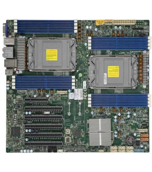 Материнская плата серверная Supermicro MBD-X12DAI-N6, 2xLGA 4189, Intel C621A, 16xDDR4, 8xSATA, 6xPCIe 4.0 x16, 1xPCIe 4.0 x8, 2xM.2, 2x1Gb LAN, 6xUSB 3.2 Gen 1, 2xUSB 3.2 Gen 2, 1xVGA, 1xCOM, 1xTPM, E-ATX