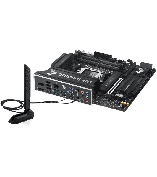 Материнская плата ASUS TUF GAMING B850M-PLUS WIFI, AM5, AMD B850, 4xDDR5, 4xSATA, 3xM.2, 1xPCIe 4.0 x16, 1xHDMI, 1xDP, 1x 2.5Gb LAN, 1xUSB-C 20Gbps, 3xUSB-A 10Gbps, 4xUSB-A 5Gbps, 4xUSB-A 2.0, 7.1, micro-ATX
