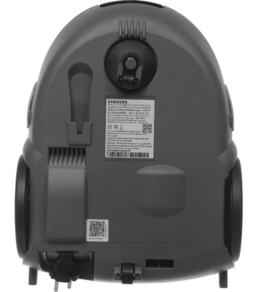 Пылесос Samsung VCC5241S3K/XEV черный/серый, 410/1800 Вт, уборка сухая, пылесборник мешок 2.4 л