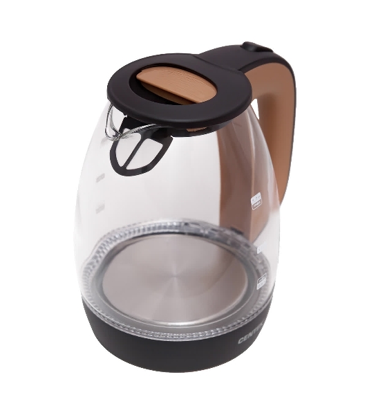 Электрочайник Centek CT-0056 кофейно-бежевый, 1.7 л, 2200 Вт, скрытый нагревательный элемент