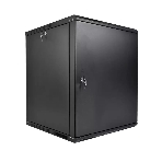 Шкаф телекоммуникационный настенный разборный ЦМО ЭКОНОМ 18U (600 650) дверь металл, черный, фото 1