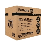 Компьютерный корпус Miditower ExeGate EVO-9211 (ATX, без БП, с окном, 2хUSB+1хUSB 3.0, HD аудио, черный, 1 вент. с RGb подсветкой), фото2