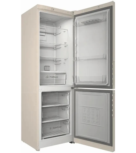 Холодильник Indesit ITR 4180 E бежевый двухкамерный 220/78л морозилка снизу