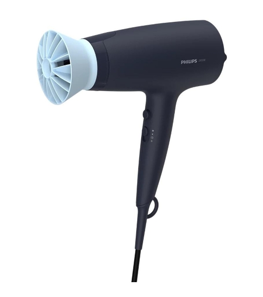 Фен Philips BHD360/20 черный/синий, 2100 Вт, ионизация