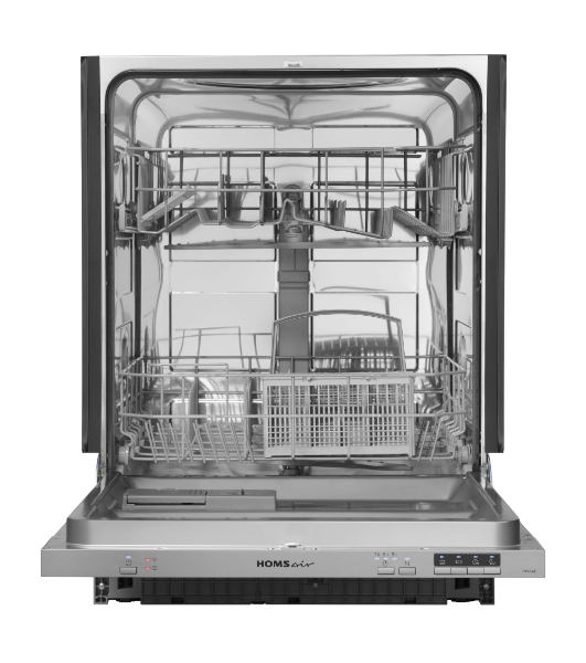 Встраиваемая посудомоечная машина HOMSair DW64E, серебристый, 59.8 см, 12 компл., 49 дБ, класс A++