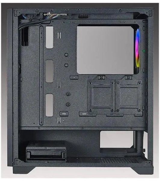 Компьютерный корпус Azza Hive черный без БП ATX 8x120мм 5x140мм 2xUSB 2.0 1xUSB 3.0 audio bott PSU