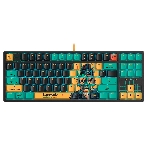 Клавиатура A4Tech Bloody AT87 Renegade проводная USB черный/зеленый, фото 1