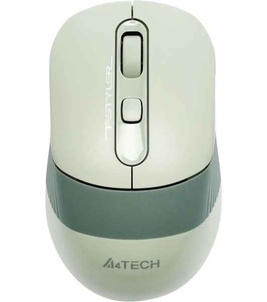 Мышь беспроводная A4Tech Fstyler FB10C зеленый, 2000 dpi, радиоканал, Bluetooth, USB, кнопки - 4