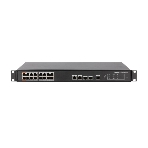 Коммутатор Dahua DH-PFS4218-16ET-190, 16×100 Мбит/с PoE + 2×1 Гбит/с Combo, управляемый, фото 1