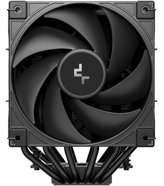 Кулер для процессора DEEPCOOL AK620 G2 LGA1851/1700/1200/115X/AM5/AM4 (8шт/кор, TDP 260W, PWM, DUAL Fan 120мм, 6 тепл. трубок, Copper Base, Wood-grain top cover, черный) RET (R-AK620G2-BKNNMN-GJD)