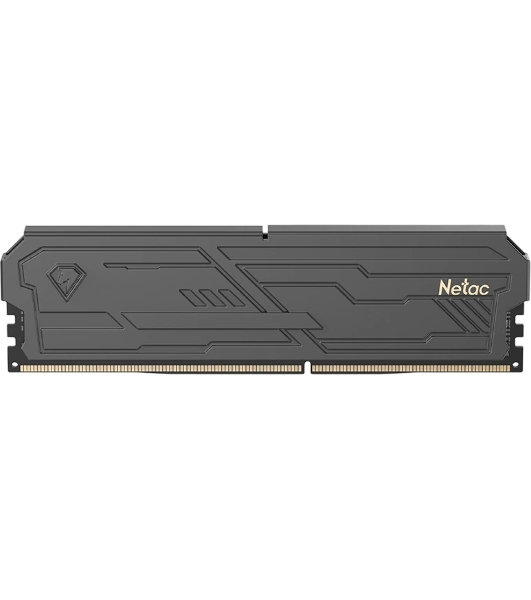Оперативная память Netac Shadow III, DDR4, 8GB (1x8GB), 3200 MHz, CL16, с радиатором, черный