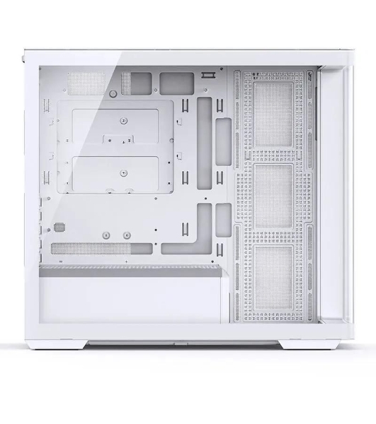 Корпус без блока питания JONSBO D300, Mini-Tower, TG, no fan, 2xUSB-A 3.2 + 1xUSB-C 3.2, mATX, mITX White