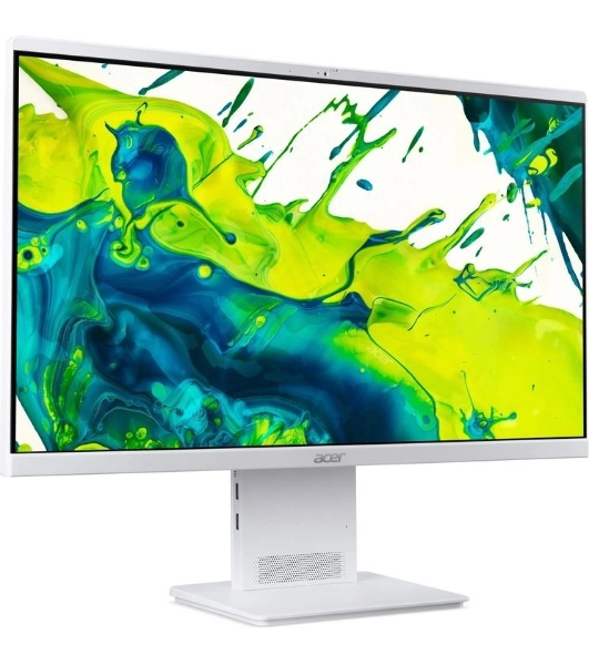 Моноблок Acer Aspire S24B-GMTL-U 23.8' Full HD Core Ultra 7 155U (1.7) 16Gb SSD512Gb Arc graphics Eshell GbitEth WiFi BT 90W клавиатура мышь Cam белый 1920x1080