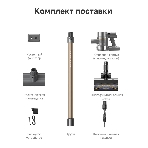 Пылесос вертикальный Dreame R20 CE темно-серый/бронза, питание от аккумулятора, 570 Вт, уборка сухая, пылесборник 0.6 л, фото2