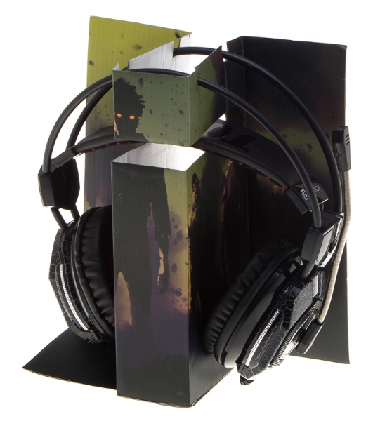Гарнитура Oklick HS-L500G зелёный/чёрный, проводная, USB/3.5 мм