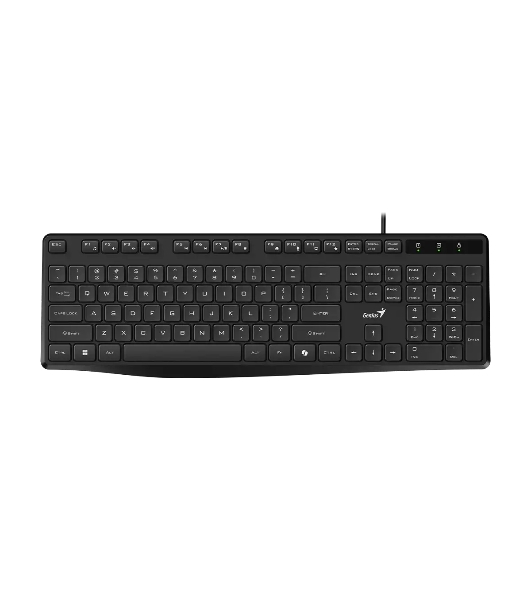 Клавиатура проводная Genius KB-117S Copilot бесшумная/шоколадные клавиши/USB/кабель 1.5м/черный (31300017402)