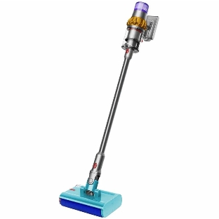 Пылесос вертикальный Dyson V15S SV47 Submarine Vac UK желтый/никель, питание от аккумулятора, 240 Вт, уборка влажная/сухая, пылесборник 0.75 л