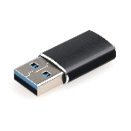Переходник USB3.1 Cablexpert A-USB3.1-AMCF, AM/Type-C(F), 5 Гбит/с, QC3.0, метал.корпус, Pro, черный, пакет, фото2