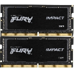 Оперативная память Kingston Fury Impact, DDR5, 64GB (2x32GB), 4800MHz, CL38, SO-DIMM, фото 1