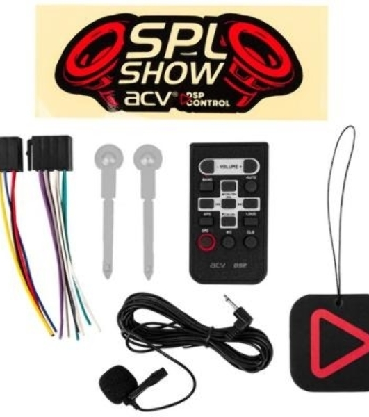 Автомагнитола ACV ADX-905BM, 1 DIN, Bluetooth, USB Type-A, AUX, пульт ДУ
