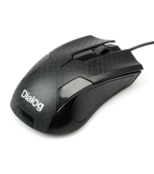 Мышь проводная Dialog Pointer MOP-08U черный, 800 dpi, USB, кнопки - 3