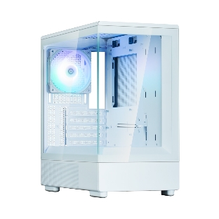 Компьютерный корпус ZALMAN P10, MATX, белый, WINDOW, 2x3.5', 3x2.5', 1xUSB TYPE-C, 1xUSB 3.0, REAR 1x120мм ARGb