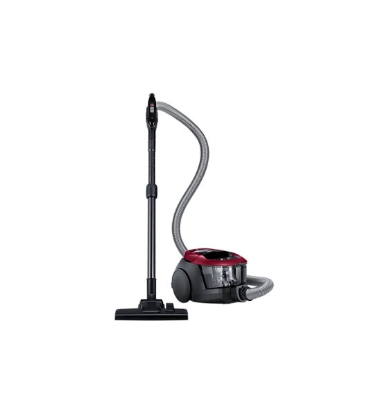 Пылесос Samsung VC18M31A0HP/EV бордовый/черный, 380/1800 Вт, уборка сухая, пылесборник контейнер 2 л