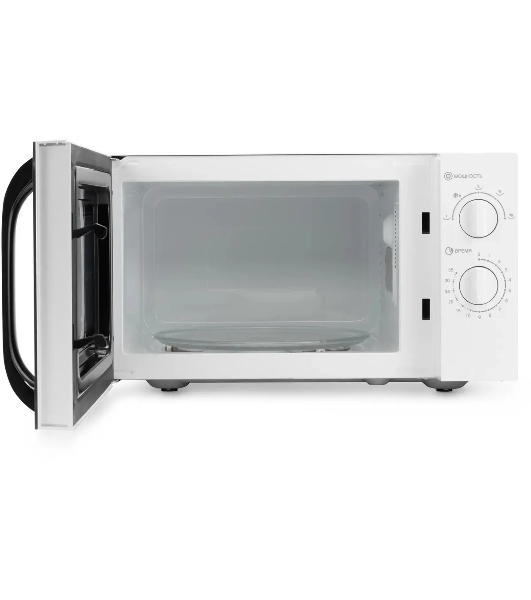 Микроволновая печь Hyundai HYM-M2023 белый/хром, 23 л, 800 Вт, переключатели - поворотный механизм