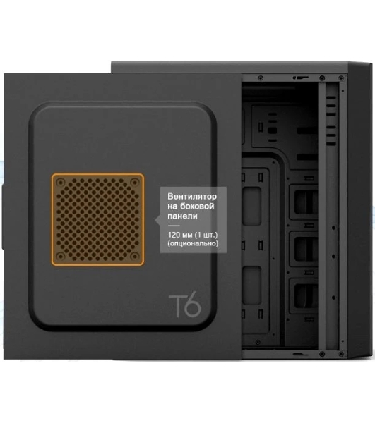 Компьютерный корпус Zalman ZM-T6 черный без БП ATX 1xUSB 2.0 1xUSB 3.0 audio bott PSU