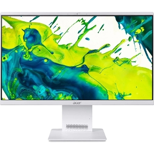 Моноблок Acer Aspire S24B-GMTL-U 23.8' Full HD Core Ultra 7 155U (1.7) 16Gb SSD512Gb Arc graphics Eshell GbitEth WiFi BT 90W клавиатура мышь Cam белый 1920x1080