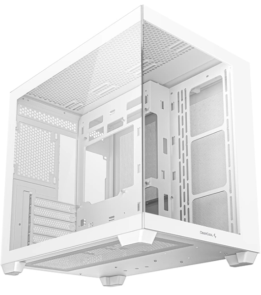 Компьютерный корпус Deepcool CG530 WH белый без БП ATX 2x120мм 2x140мм 2xUSB2.0 1xUSB3.0 audio bott PSU