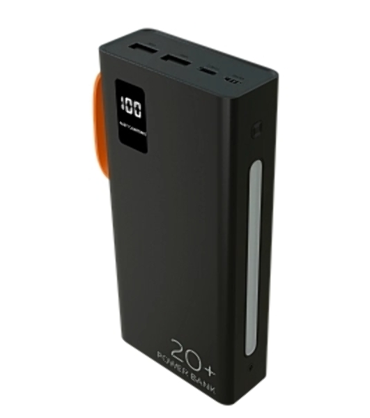 Портативный аккумулятор More choice (4620202550569) PB22-20 с кабелем 2USB 2.1A - 20000mAh черный
