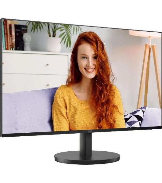 Монитор 27' AOC 27B3QA2 IPS 1920x1080, 120 Гц, 1 мс, 16:9, 250 кд/м², HDMI 1.4, DP 1.2, VGA, 3.5 Jack, динамики (2x2 Вт), черный