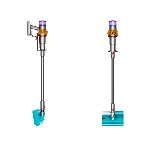 Пылесос вертикальный Dyson V15S SV47 Submarine Vac UK желтый/никель, питание от аккумулятора, 240 Вт, уборка влажная/сухая, пылесборник 0.75 л, фото3