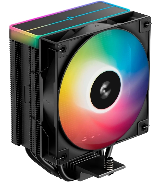 Кулер для процессора DEEPCOOL AG400 BK ARGb V2 черный 120мм алюминий+медь 2100rpm 31.6db 4-pin 220W 154мм