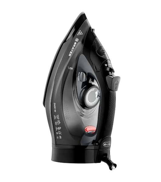 Утюг BRAYER BR4015 черный, 2400 Вт, 25 г/мин, 140 г/мин, 300 мл