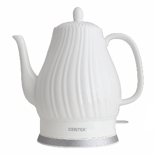 Электрочайник Centek CT-0064 белый, 2.0 л, 2150 Вт, скрытый нагревательный элемент