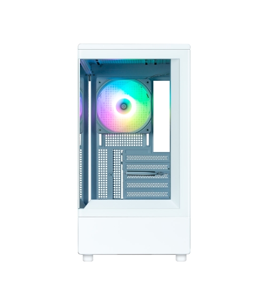 Компьютерный корпус ZALMAN P10, MATX, белый, WINDOW, 2x3.5', 3x2.5', 1xUSB TYPE-C, 1xUSB 3.0, REAR 1x120мм ARGb