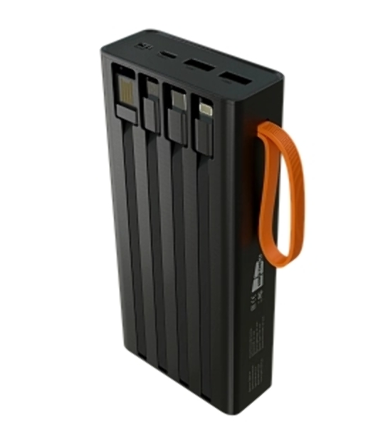 Портативный аккумулятор More choice (4620202550569) PB22-20 с кабелем 2USB 2.1A - 20000mAh черный
